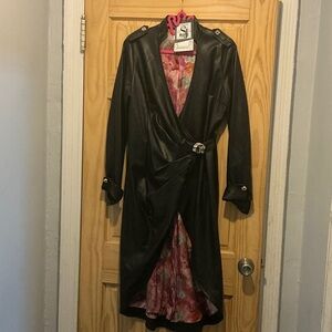 Sassy Jones Vivi Brooch Wrap Dress